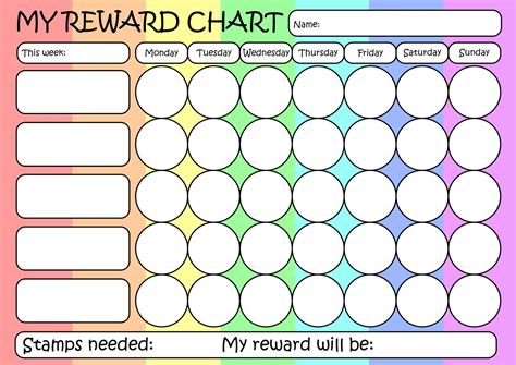 Printable Reward Chart Pdf