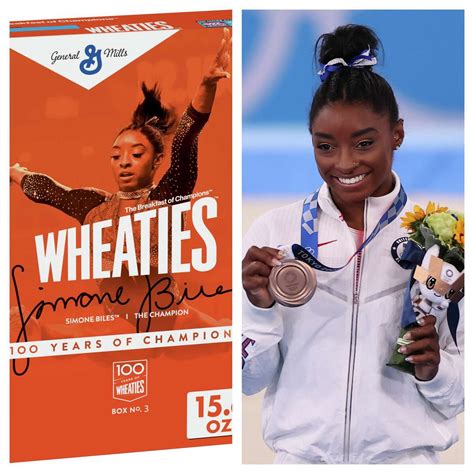 Simone Biles appears on Wheaties box for cereal's 100th anniversary