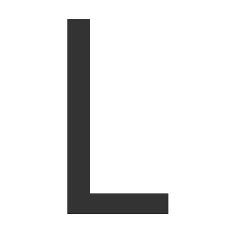 Letter L PNG transparent image download, size: 512x512px