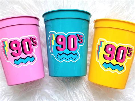 I Love the 90'S PARTY CUPS 90s Birthday Cups 90s Party Cups 90's ...