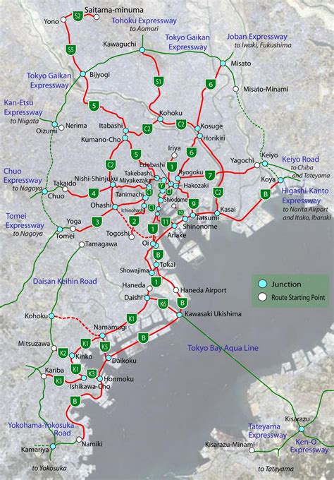 Road Map Of Tokyo