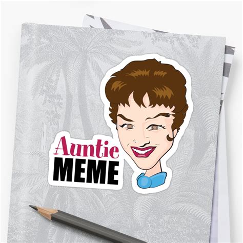 "Auntie Meme" Stickers by auntiememe | Redbubble