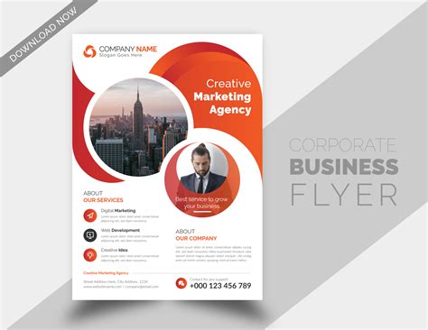 New corporate business flyer brochure design template by Design All on ...