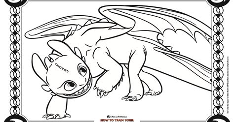 How To Train Your Dragon 2 Coloring Page Toothless