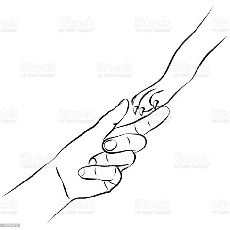 Human Hand And Dog Paw Stock Illustration - Download Image Now - A ...