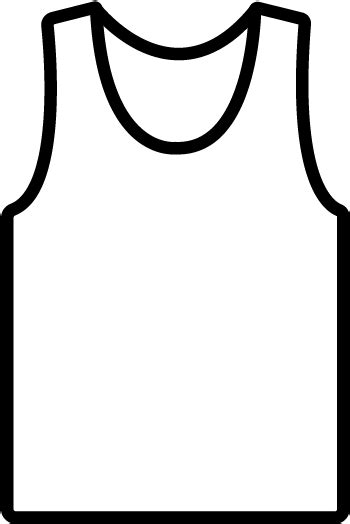 Tank Tops Tank Top Clipart Black And White - Clip Art Library