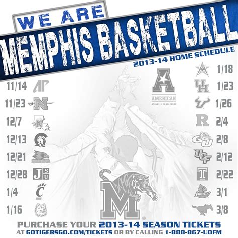 The 2013-14 Memphis Men's Basketball schedule has been released - http ...