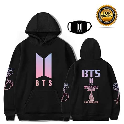 Amazon.com : BALRED BTS Hoodie Women Sweatshirt Kpop Sweater Love ...