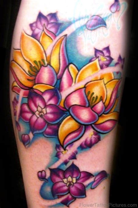 45 Fantastic Larkspur Flower Tattoos