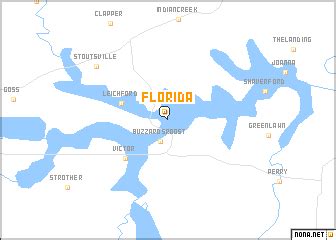 Florida (United States - USA) map - nona.net