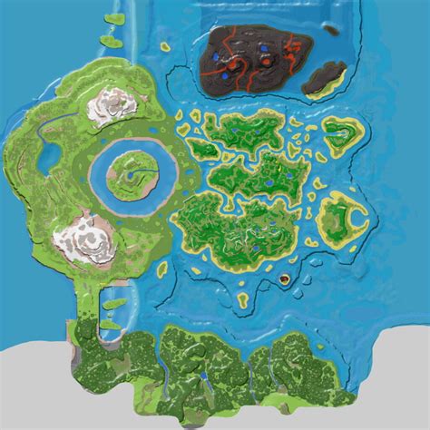 Carte d'exploration (The Center) - Wiki Officiel de ARK: Survival Evolved