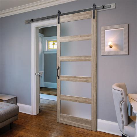 Frosted Glass Barn Doors Home Depot - Glass Door Ideas