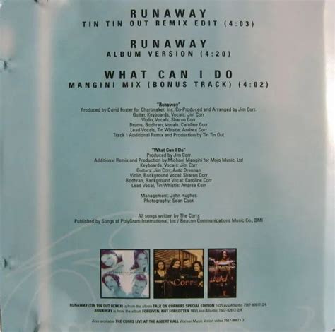 THE CORRS - Runaway (CD, Single, RE) EUR 11,17 - PicClick FR