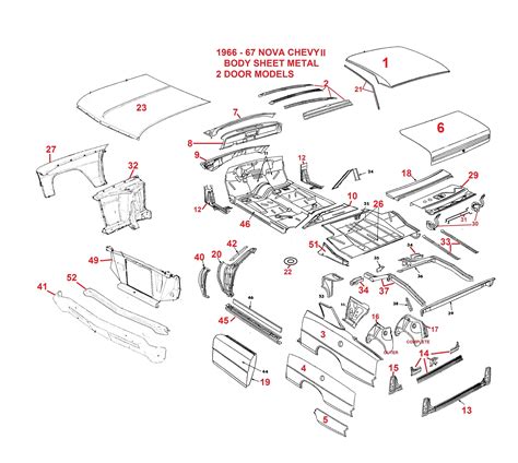 66 67 NOVA BODY SHEET METAL PARTS – Chicago Muscle Car Parts , Inc.