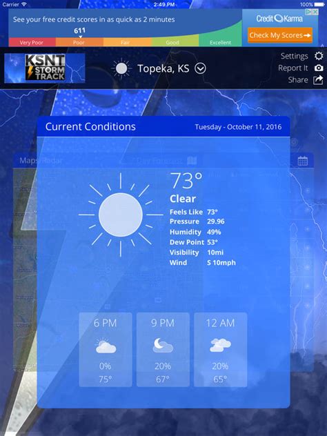 App Shopper: KSNT Weather - Storm Track Topeka, Kansas (Weather)