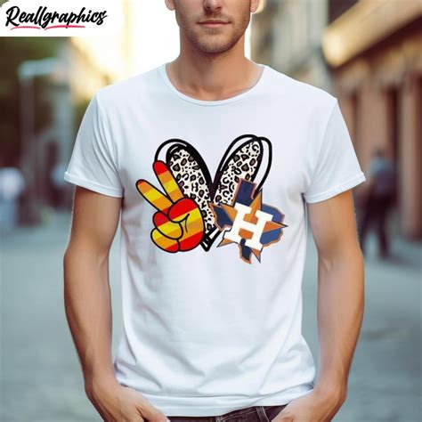 Peace Love Astros Houston Astros 2023 Shirt - Reallgraphics