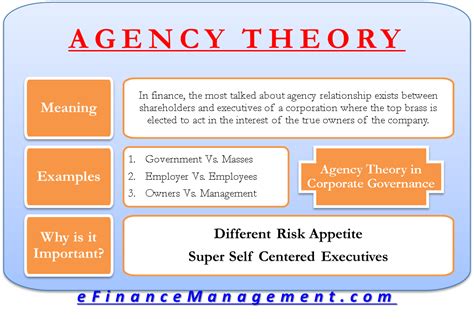 Agency Theory in Corporate Governance | Meaning, Example, Importance