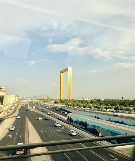 Frame with cloud ⛅️ #dubai #uae #dubaiframe #clouds #sky | Dubai frame ...