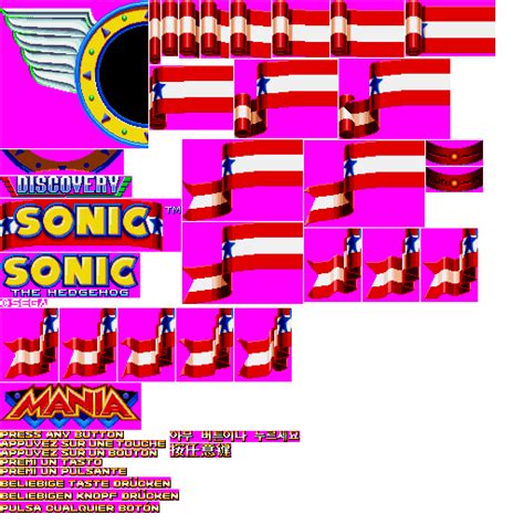 Sonic Mania Title Screen Sprites by epicjubjub on DeviantArt