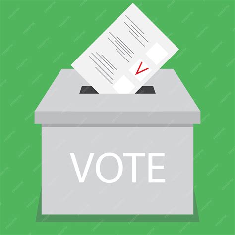 Premium Vector | Ballot box design flat vote Vote and ballot election and voting box voting ...