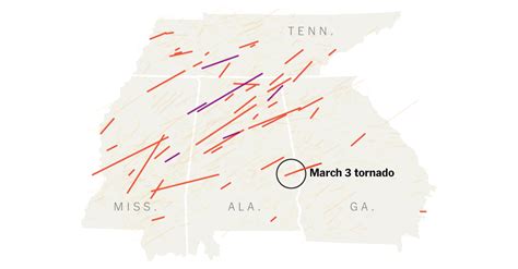 Alabama Tornado History Map - Christmas Eve And Christmas Day Tornado ...