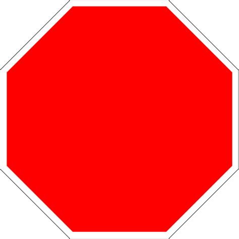 Blank Stop Sign Octagon Png No Watermark