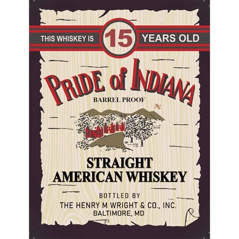 Buy Pride of Indiana 15 Year Old Straight American Whiskey Online - Notable Distinction