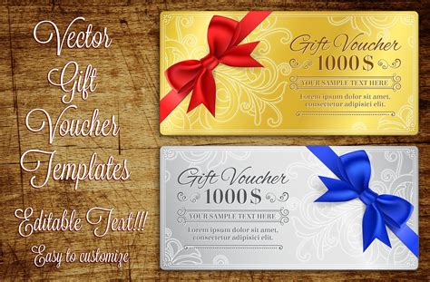 Gift Voucher Template | Gift card template, Gift card design, Gift voucher design