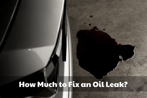 How Much to Fix an Oil Leak: 6 Factors to Consider - Brads Cartunes