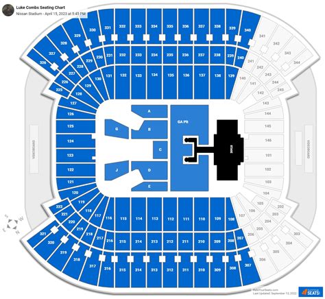 Tennessee Titans Stadium Seating Map | Elcho Table