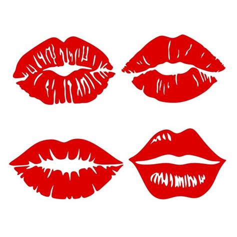 Kiss Lips SVG Cuttable Design | Lip stencil, Lip tattoos, Lips
