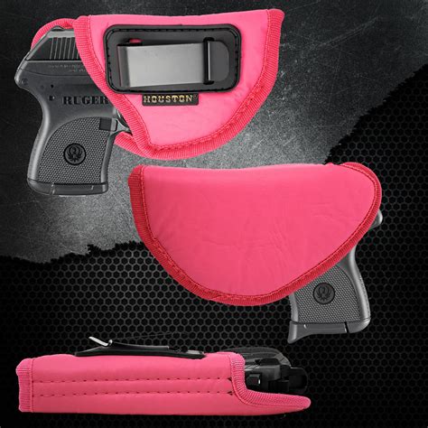 Pink IWB Gun Holster by Houston | ECO LEATHER Concealed Carry Soft Mat ...