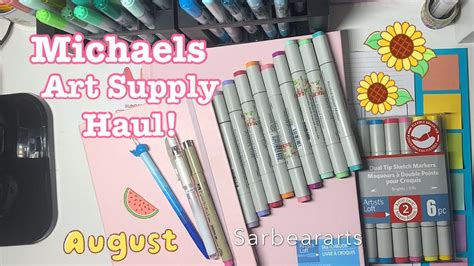 Michaels Art Supply Haul! - YouTube