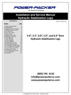 Installation and Service Manual Hydraulic … / installation-and-service-manual-hydraulic.pdf ...