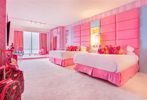 A Look Inside The World's Only Barbie Themed Hotel Room