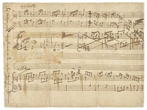 Earliest compositions, K. 1a-1d : manuscript in the hand of Leopold Mozart, 1761. | Mozart ...