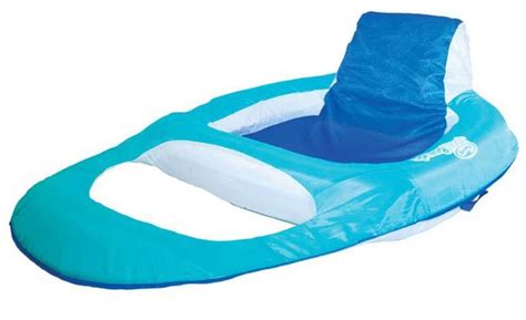 SwimWays Spring Float Mesh Recliner Floating Swimming Pool Lounge Chair ...