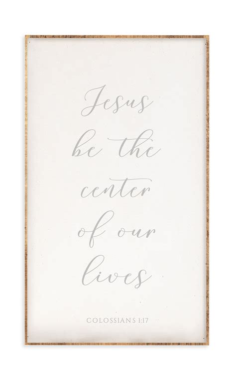 18 x 30" | Jesus be the center – Revelation Culture