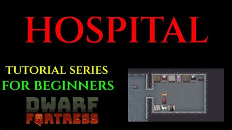 HOSPITAL - Beginners Tutorial Series DWARF FORTRESS 12 - YouTube