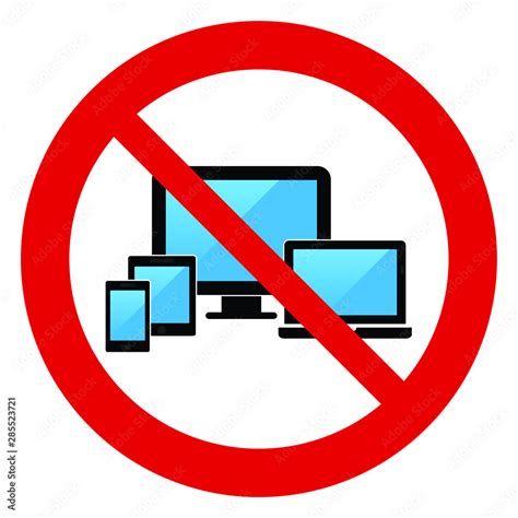 No Smart Devices. Not allow tablet, laptop, notebook and mobile phone ...