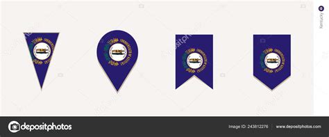 Kentucky Flag Vertical Design Vector Illustration Stock Vector Image by ...