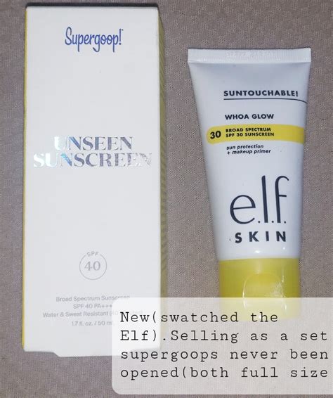 Supergoop! SPF-40 Unseen Sunscreen - 1.7oz And ELF Woah Glow Sunscreen 816218022976 | eBay