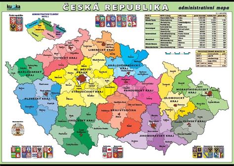 Česká republika-administrativní mapa XL (100x70 cm)