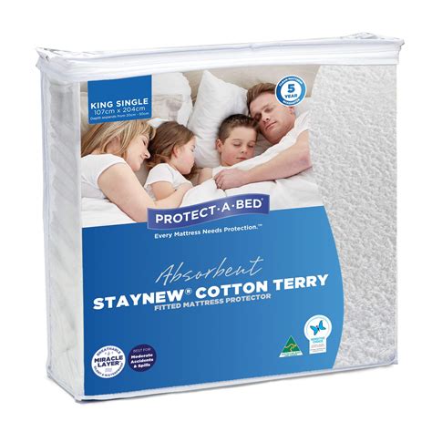 Protect-A-Bed Cotton Terry King Single Mattress Protector - Mattress Sale | Mattress Sale ...