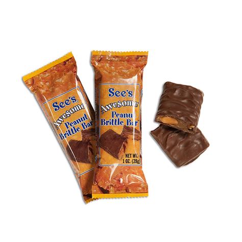 Awesome Peanut Brittle Candy Bars | Peanut brittle, Sees candies ...