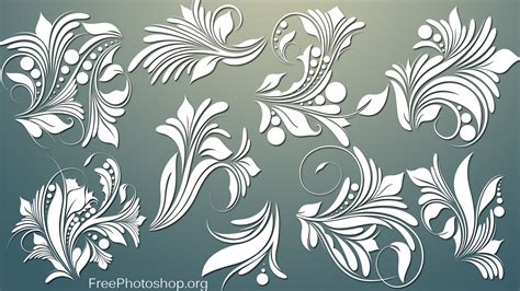 Free Floral & Swirls Designs - Free Downloads and Add-ons for Photoshop