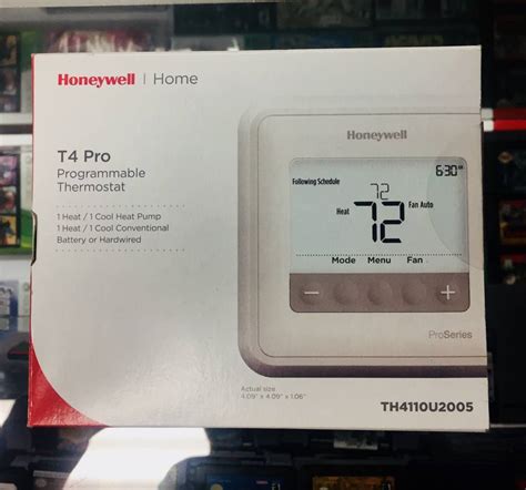 Honeywell T4 Thermostat Manual