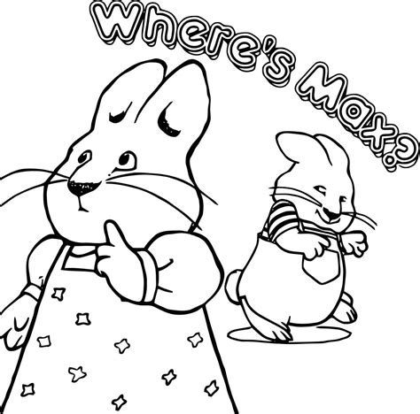 Max And Ruby Coloring Pages Louise Coloring Pages