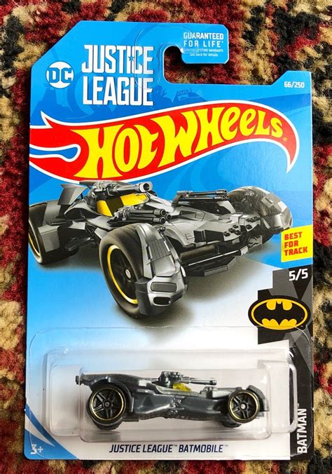 Hot Wheels Justice League Batmobile, [Treasure Hunt] 220/250 Batman 5/5 ...