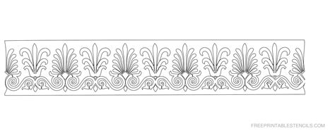 11 Free Printable Floral Border Stencils